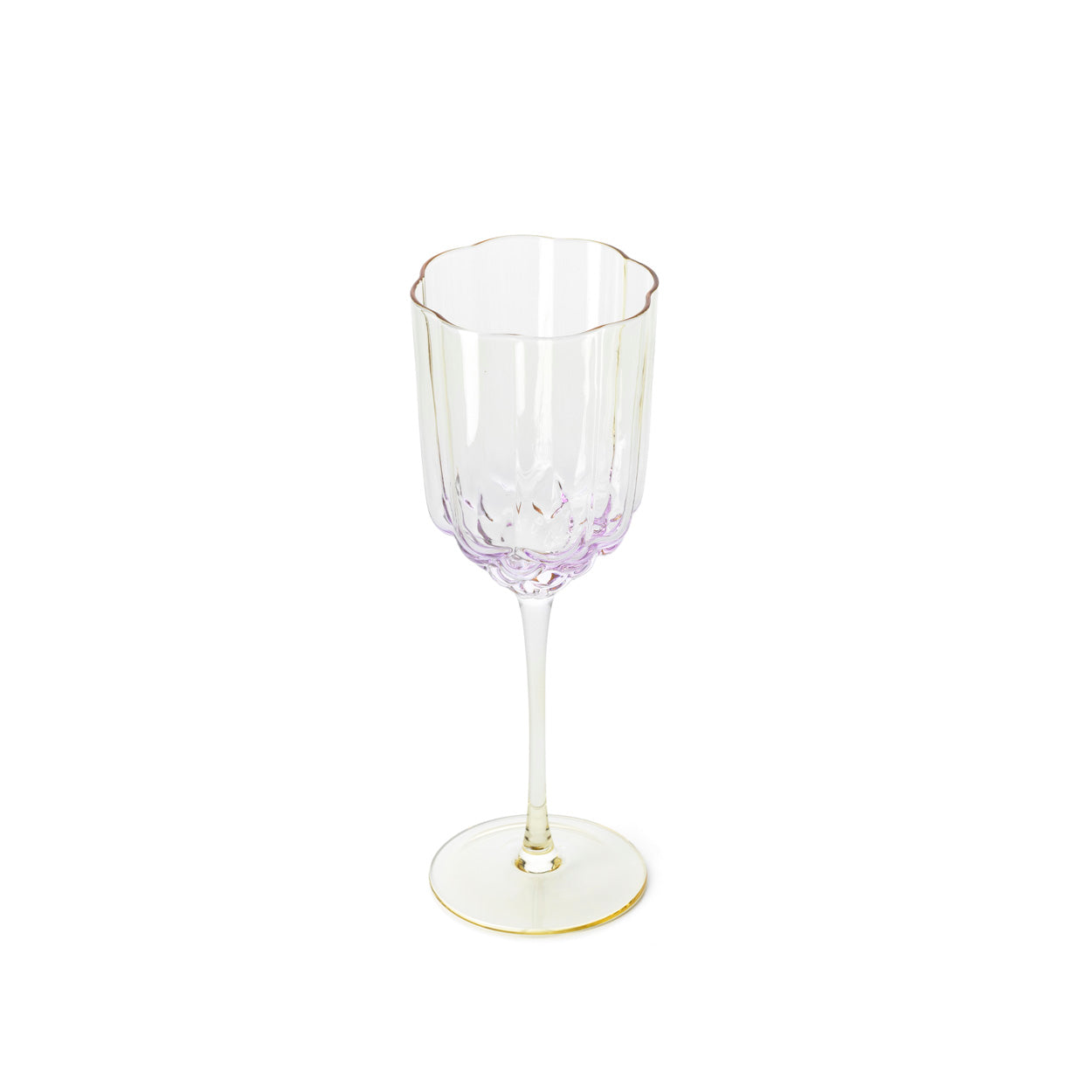 Verre à vin côtelé irisé, vue 4