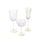 Verre à vin côtelé irisé, vue 6