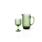 Verre à vin à pied en verre vert mousse 16 cm, vue 6
