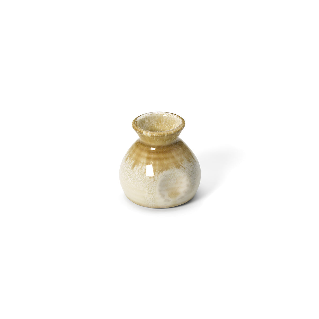 Verseuse à sauce en céramique émaillée miel 6 cm