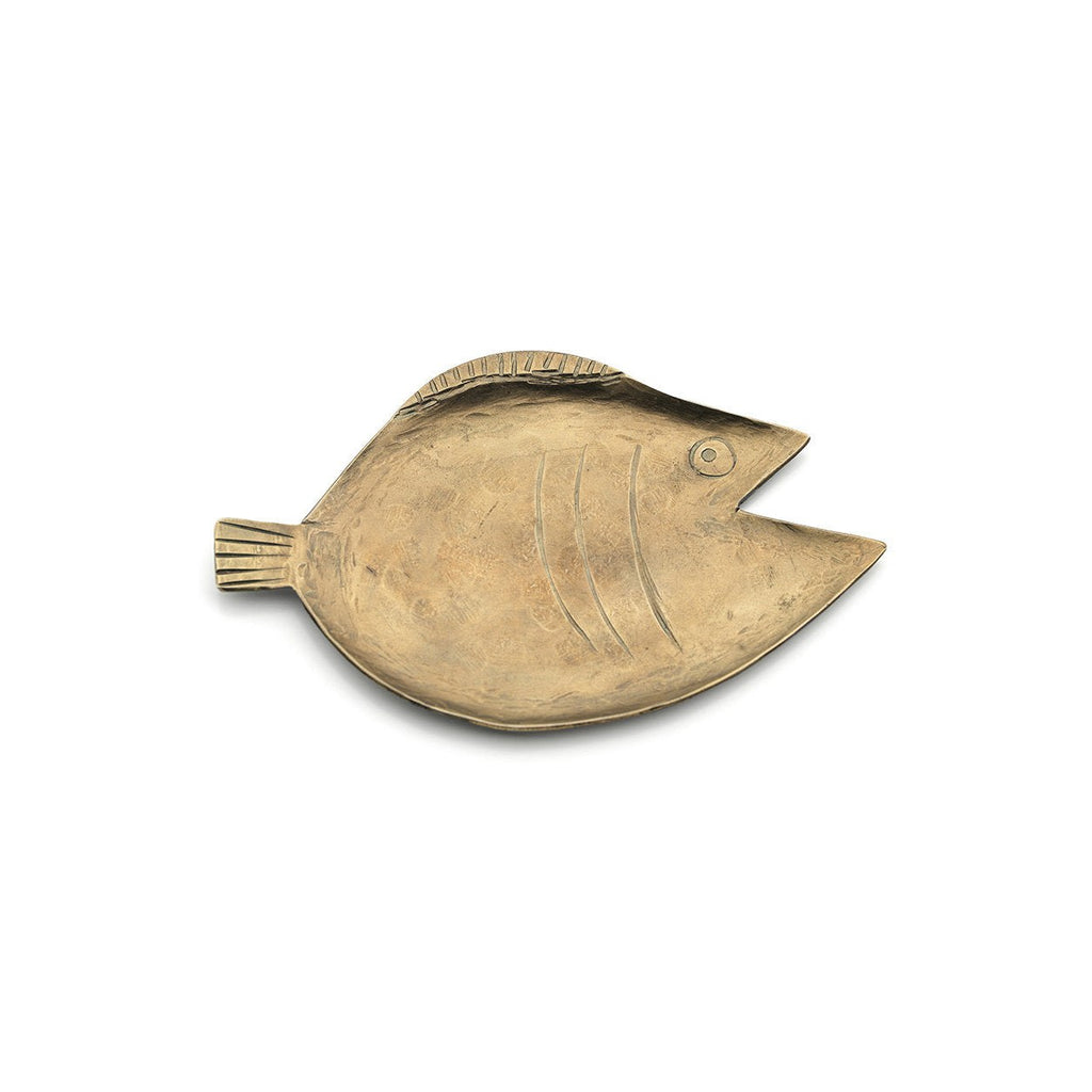 Vide-poche poisson en laiton martelé 17 cm, vue 3